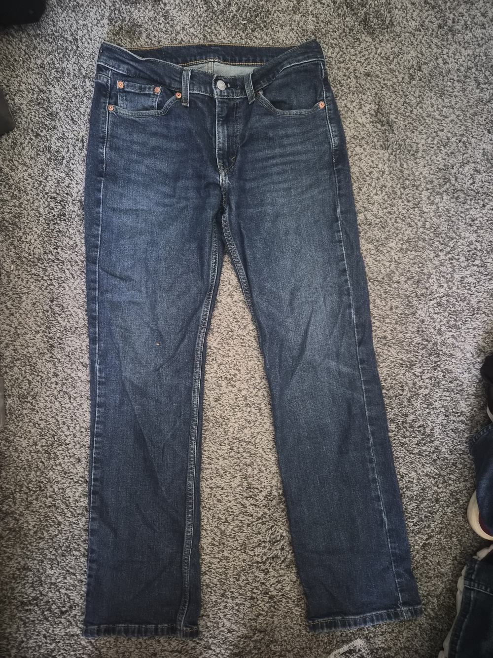 514 Levi's Men's Dark Wash Relaxed Jeans